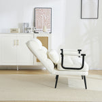 ソファベッド 3WAY 折りたたみ リクライニング 一人掛け カウチソファ 肘付き コンパクト ファブリック 一人暮らし 来客用 7日内出荷