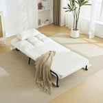 ソファベッド 3WAY 折りたたみ リクライニング 一人掛け カウチソファ 肘付き コンパクト ファブリック 一人暮らし 来客用 7日内出荷