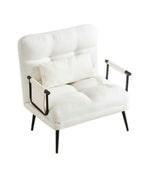 ソファベッド 3WAY 折りたたみ リクライニング 一人掛け カウチソファ 肘付き コンパクト ファブリック 一人暮らし 来客用 7日内出荷