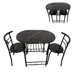 ダイニングテーブルセット 北欧 3点セット 2人 80 ダイニングテーブル 丸テーブル ダイニングセット オーバル 食卓 チェア2脚 コンパクト 2人掛け おしゃれ 大理石調 ダイニング テーブル 食卓用 韓国 丸型 2人用 北欧 韓国 韓国風 楕円 7日内出荷