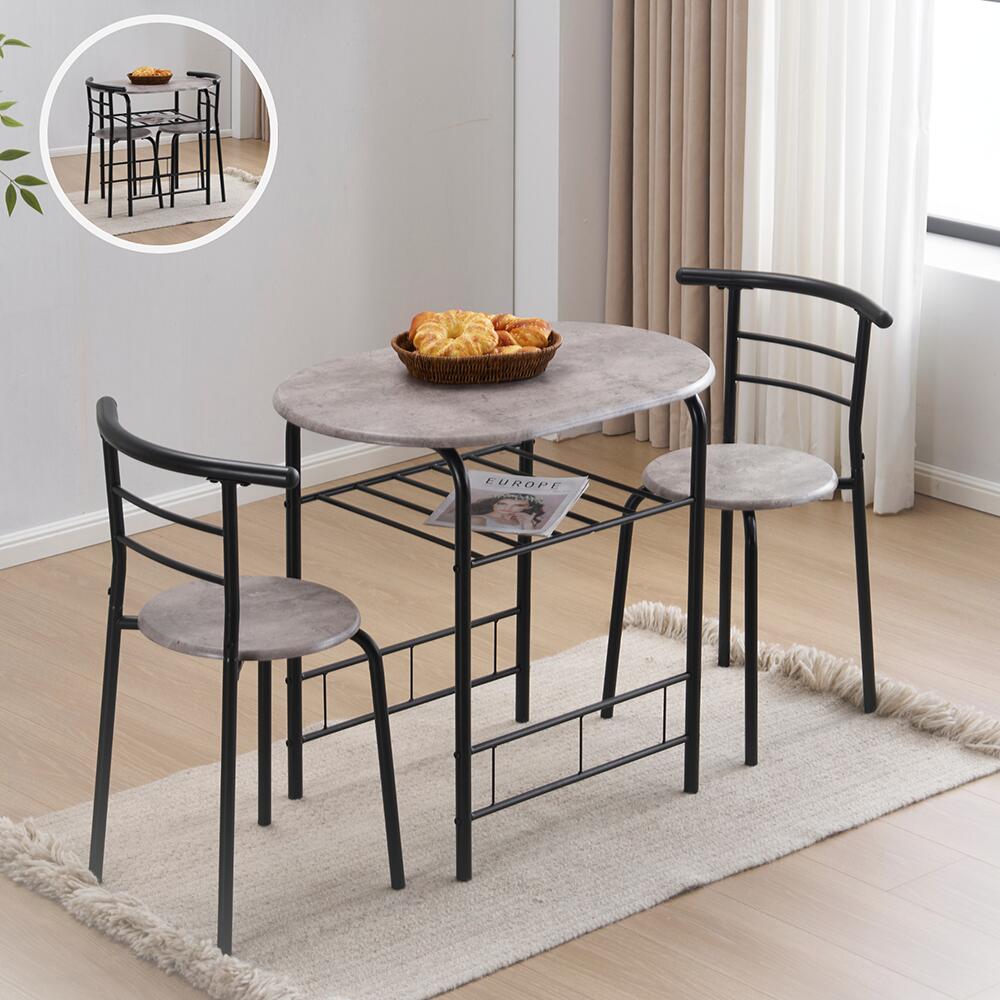 ダイニングテーブルセット 北欧 3点セット 2人 80 ダイニングテーブル 丸テーブル ダイニングセット オーバル 食卓 チェア2脚 コンパクト 2人掛け おしゃれ 大理石調 ダイニング テーブル 食卓用 韓国 丸型 2人用 北欧 韓国 韓国風 楕円 7日内出荷