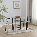 ダイニングテーブルセット 北欧 3点セット 2人 80 ダイニングテーブル 丸テーブル ダイニングセット オーバル 食卓 チェア2脚 コンパクト 2人掛け おしゃれ 大理石調 ダイニング テーブル 食卓用 韓国 丸型 2人用 北欧 韓国 韓国風 楕円 7日内出荷