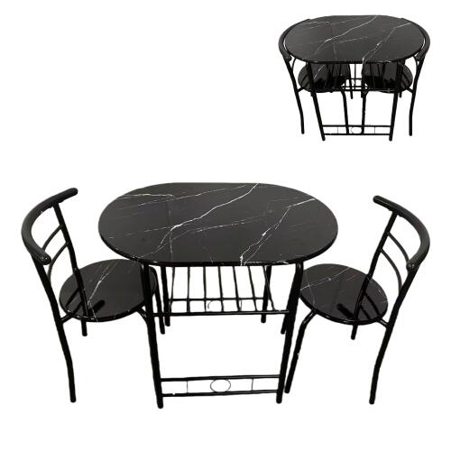 ダイニングテーブルセット 北欧 3点セット 2人 80 ダイニングテーブル 丸テーブル ダイニングセット オーバル 食卓 チェア2脚 コンパクト 2人掛け おしゃれ 大理石調 ダイニング テーブル 食卓用 韓国 丸型 2人用 北欧 韓国 韓国風 楕円 7日内出荷