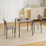 ダイニングテーブルセット 2人 3点セット ダイニングセット おしゃれ 正方形 幅70cm 二人用 2人掛け チェア2脚 角型 四角 4人掛け 70センチ おしゃれ シンプル 食卓テーブル 北欧 カフェテーブル 木目調 大理石風 壁付け 7日内出荷