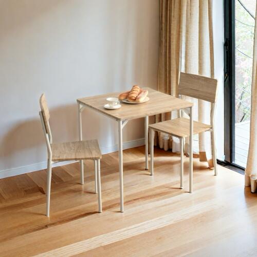 ダイニングテーブルセット 2人 3点セット ダイニングセット おしゃれ 正方形 幅70cm 二人用 2人掛け チェア2脚 角型 四角 4人掛け 70センチ おしゃれ シンプル 食卓テーブル 北欧 カフェテーブル 木目調 大理石風 壁付け 7日内出荷
