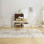 ダイニングテーブルセット 4人掛け 5点セット ダイニングセット おしゃれ 長方形 幅109cm 食卓 2人掛け 4人 ダイニングテーブル ダイニングチェア モダン 北欧 ベンチ 食卓セット 木目調 スチール 新生活 木目調 ナチュラル ブラウン 7日内出荷