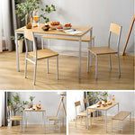 ダイニングテーブルセット 4人掛け 4点セット ダイニングセット おしゃれ 長方形 幅120cm 食卓 2人掛け 4人 ダイニングテーブル ダイニングチェア モダン 北欧 ベンチ 食卓セット 木目調 スチール 新生活 木目調 ナチュラル ブラウン 7日内出荷