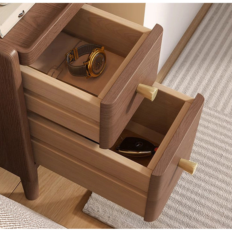 サイドテーブル,ナイトテーブル,スリム,収納,無垢材,引出し,リビング,寝室,ベッドルーム,かわいい