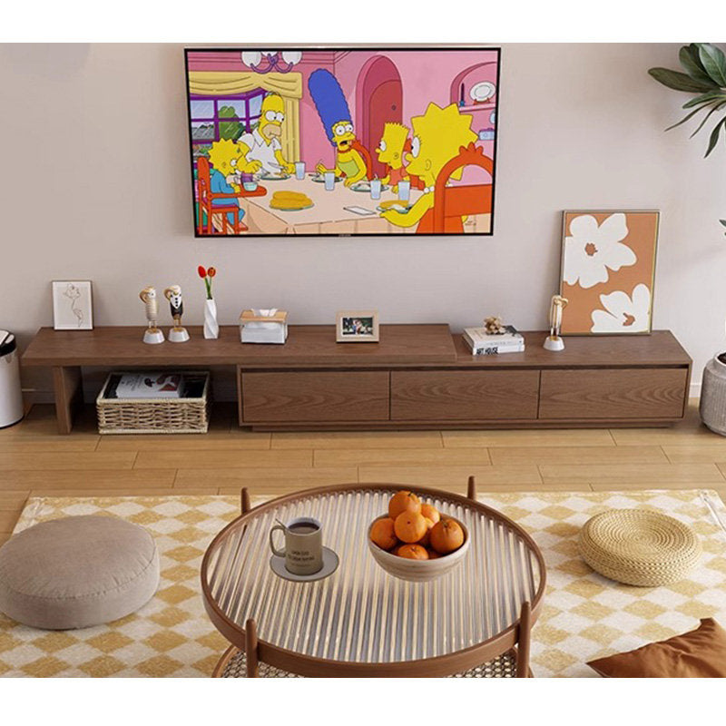 Casaconer | 伸縮・天然木・木製・シンプル・おしゃれ・北欧・韓国・テレビ台・リビング収納・収納棚・一人暮らし・幅195