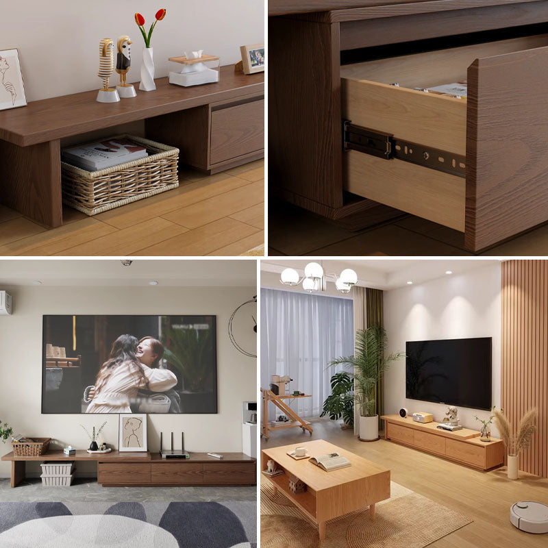 Casaconer | 伸縮・天然木・木製・シンプル・おしゃれ・北欧・韓国・テレビ台・リビング収納・収納棚・一人暮らし・幅195