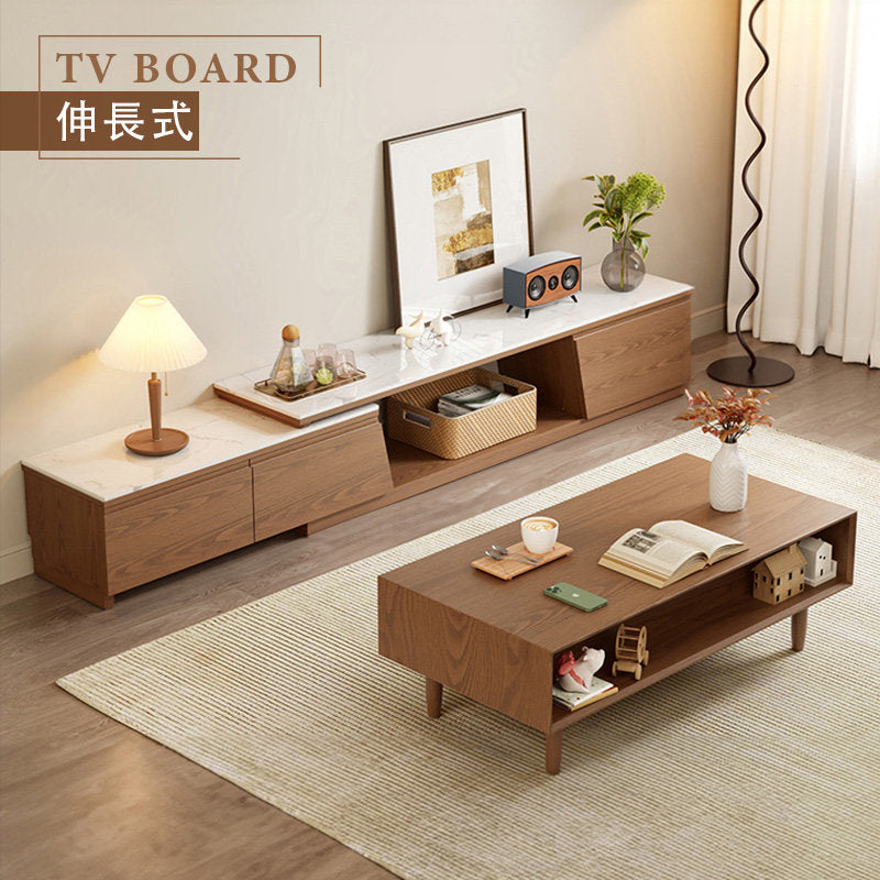 Casaconer | 伸縮・セラミック・セラミック天板・シンプル・おしゃれ・北欧・韓国・テレビ台・リビング収納・収納棚・幅180