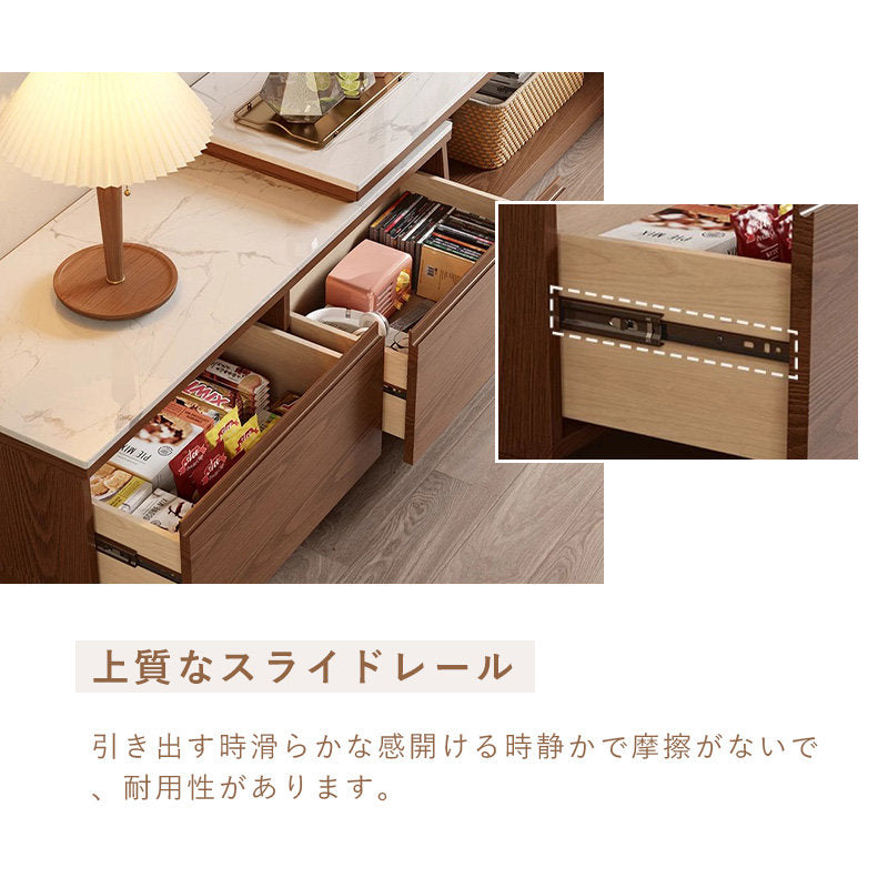 Casaconer | 伸縮・セラミック・セラミック天板・シンプル・おしゃれ・北欧・韓国・テレビ台・リビング収納・収納棚・幅180