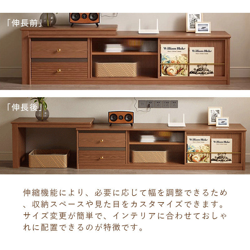 Casaconer | 伸縮・セラミック・セラミック天板・シンプル・おしゃれ・北欧・韓国・テレビ台・リビング収納・収納棚・幅180