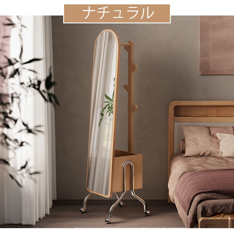 全身鏡 全身ミラー スタンドミラー 姿見 収納 アンティーク 木製 キャスター付き 玄関 おしゃれ スタンド DIY 自撮り鏡 ミラー 鏡 全身鏡 飛散防止加工 全身ミラー ドレッサー スリムミラー インテリア 韓国 収納ラック