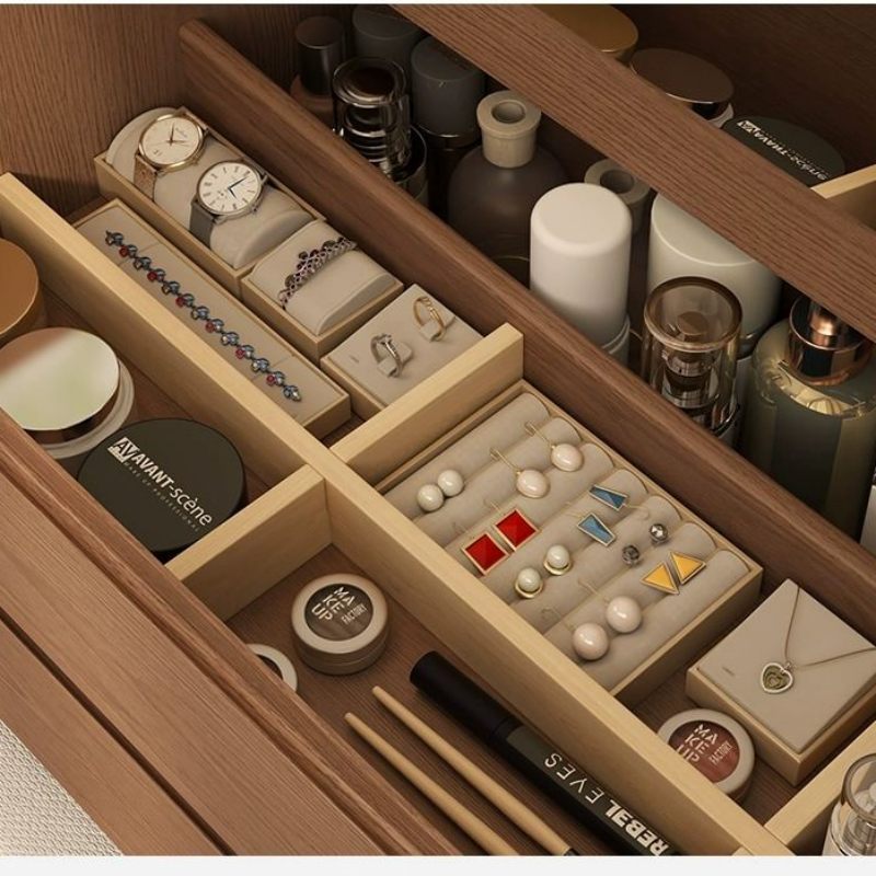 Casaconer | ドレッサー・木製・天然木・おしゃれ・北欧・ナチュラル・韓国・寝室・収納・一人暮らし・幅60・80