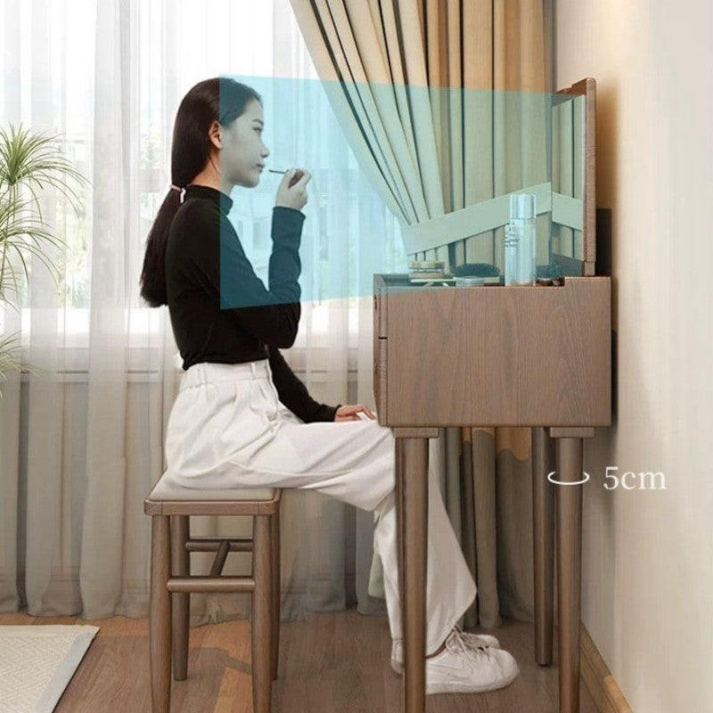 Casaconer | ドレッサー・天然木・木製・ナチュラル・北欧・シンプル・韓国・収納たっぷり・寝室・3段・幅65