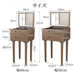 Casaconer | ドレッサー・天然木・木製・ナチュラル・北欧・シンプル・韓国・収納たっぷり・寝室・3段・幅65