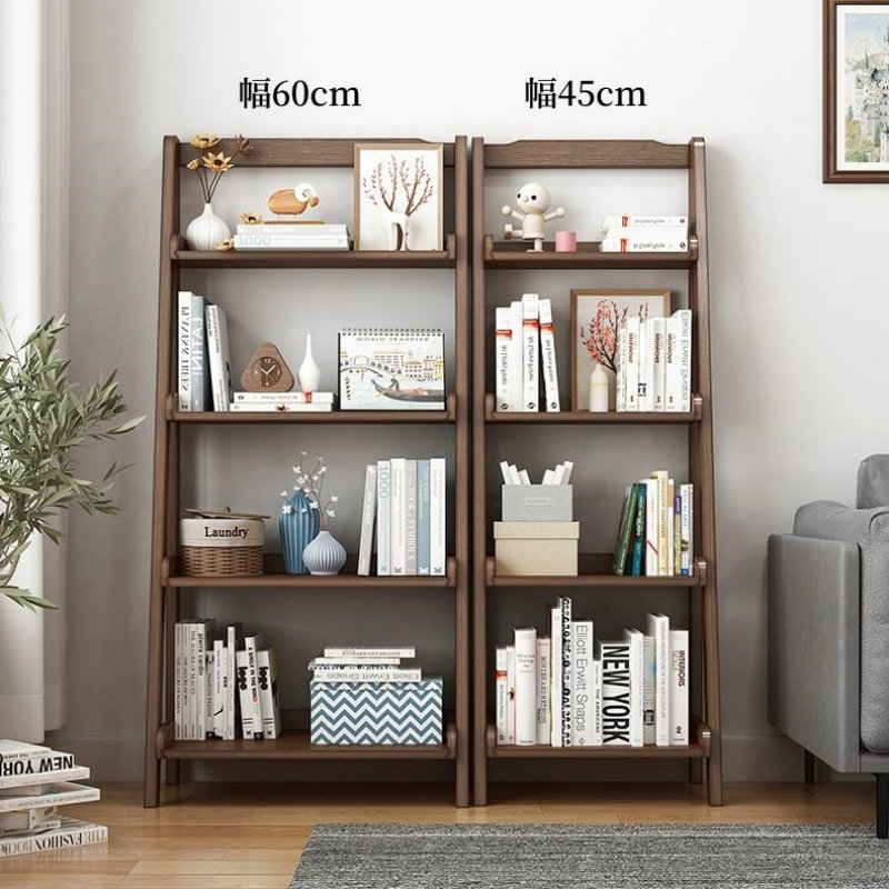 Casaconer | オープンラック・幅45・60cm・1列4段・本棚・スリム・薄型・ラック・シェルフ・ブックシェルフ・オープンシェルフ・おしゃれ・棚・薄型収納・大容量・省スペース・コレクションラック・マガジンラック・コミックラック・コミック収納