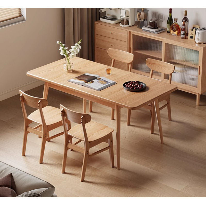 Casaconer | ダイニングテーブル・天然木・折りたたみ式・伸長・収納付き・幅120cm・4人掛け・ナチュラル・モダン・おしゃれ