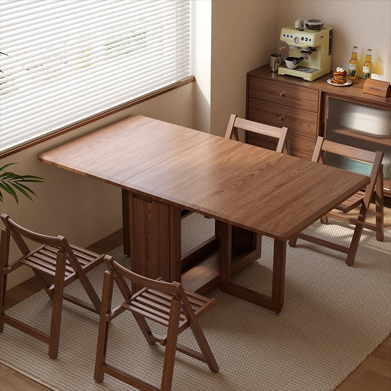 ダイニングテーブル 折りたたみ 4人 木製 テーブル 伸長 折りたたみ 食卓テーブル 食卓テーブル おしゃれ ダイニング 伸縮 4人掛け おしゃれ モダン リビング 天然木 ナチュラル 省スペース 収納