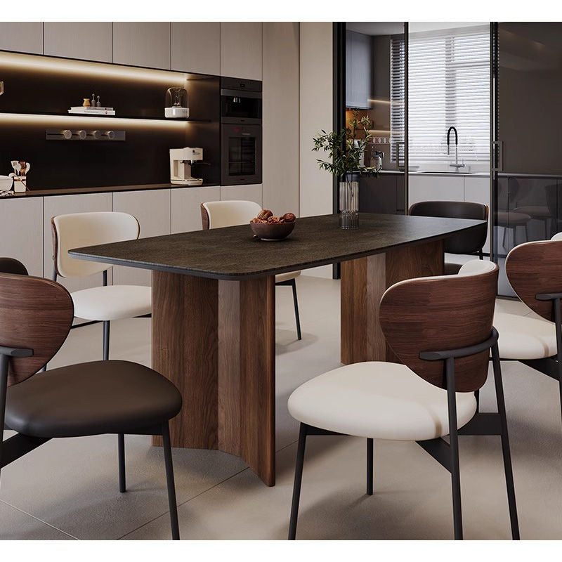 Casaconer | ダイニングテーブル・セラミック天板・木製・リビングテーブル・140・幅140・160・180・4人掛け・6人掛け