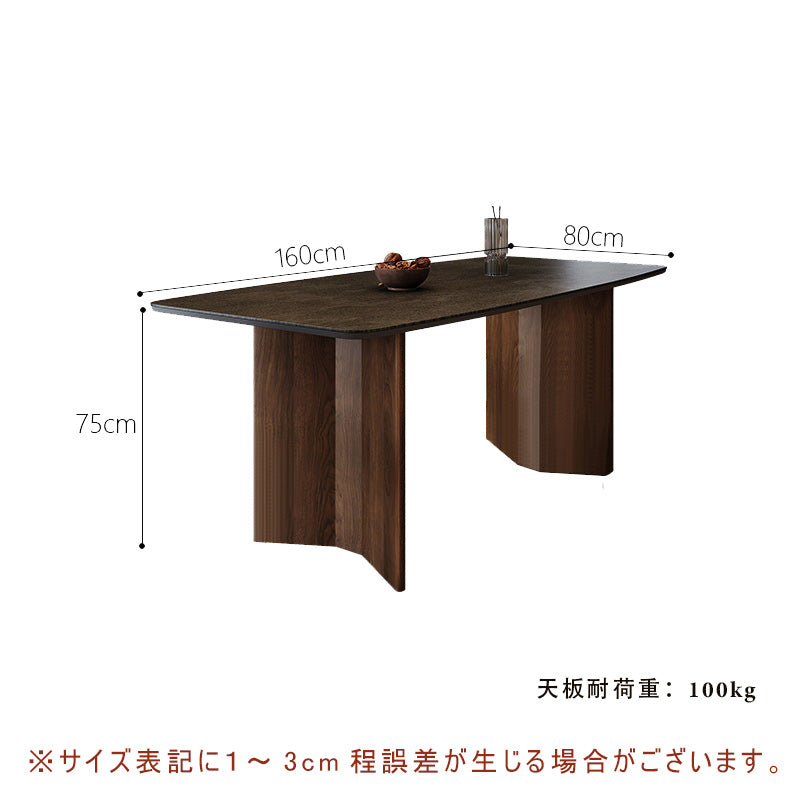 Casaconer | ダイニングテーブル・セラミック天板・木製・リビングテーブル・140・幅140・160・180・4人掛け・6人掛け