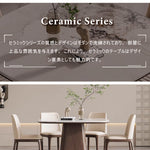 Casaconer | ダイニングテーブル・円形・テーブル・セラミック・木製・モダン・幅80・100・3人掛け