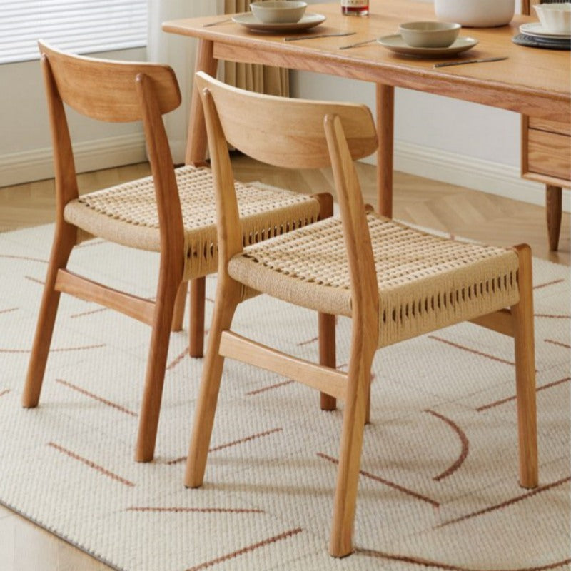 チェア,ダイニングチェア,ラタン,椅子,天然木,藤編み,ナチュラル,ディテール