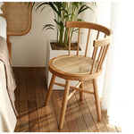 チェア,ダイニングチェア,ラタン,椅子,無垢材,藤編み,ナチュラル,組み立て不要