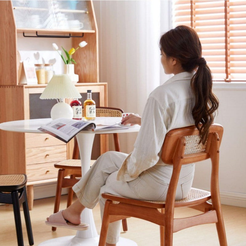 チェア,ダイニングチェア,ラタン,椅子,シンプル,藤編み,天然木,ダイニング