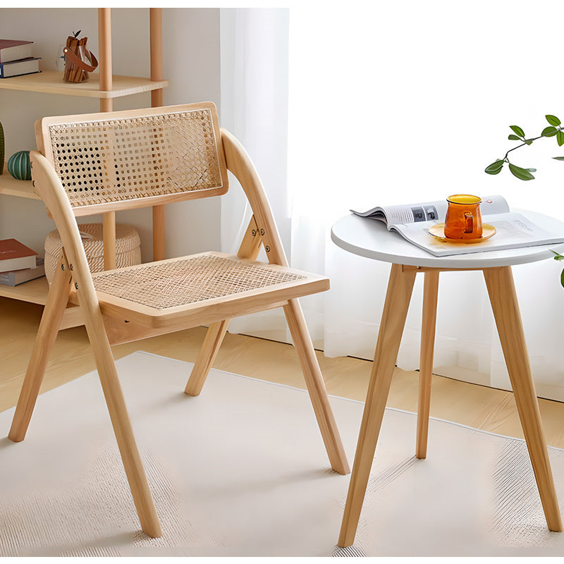 チェア,ダイニングチェア,折りたたみ,椅子,ラタン,天然木,ナチュラル,無垢材,脚