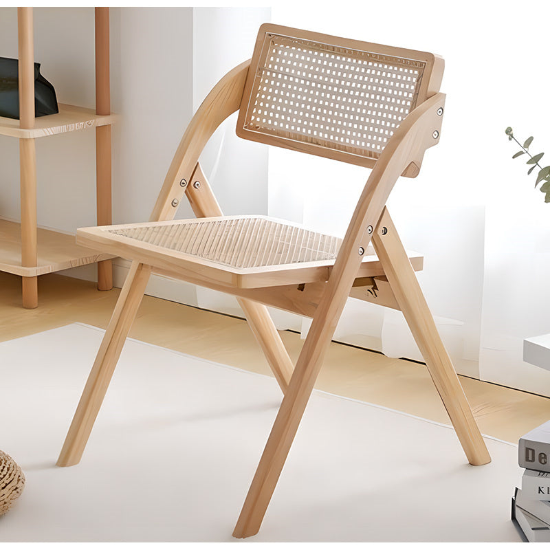 チェア,ダイニングチェア,折りたたみ,椅子,ラタン,天然木,ナチュラル,無垢材,書斎用