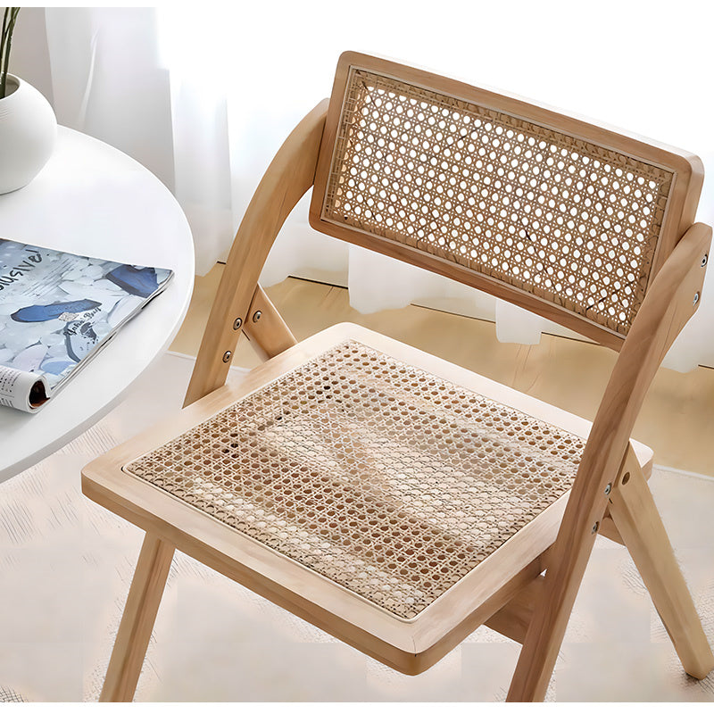 チェア,ダイニングチェア,折りたたみ,椅子,ラタン,天然木,ナチュラル,無垢材,寝室用