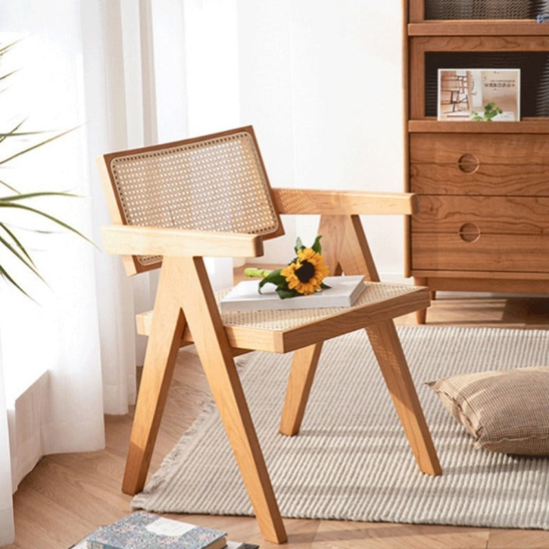 チェア,ラタン,椅子,カフェ風,籐編み,ダイニングチェア,リビング,ナチュラル,おしゃれ,広い座面