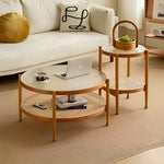 Casaconer | ローテーブル・ガラス・木製・モールガラス・ラタン・おしゃれ・北欧・ナチュラル・シンプル・レトロ調・リビング・収納・80