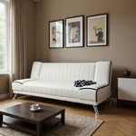 ソファー ソファ おすすめ ソファーベッド 3人掛け 合皮 リビングソファ ブラック ホワイト モダン シングルサイズ 脚付き