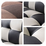 ソファー ソファ おすすめ ソファーベッド シングル 幅170cm 3人掛け パッチワーク ファブリック ソファーベット ソファー コンパクト 合皮 市松 おしゃれ かわいい ロータイプ おすすめ