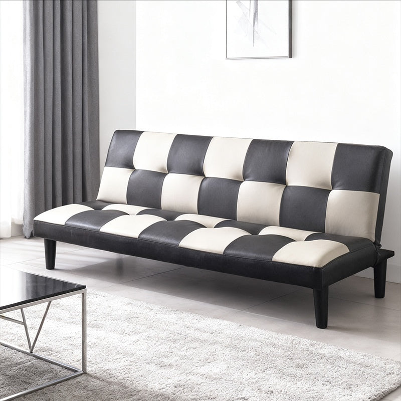 ソファー ソファ おすすめ ソファーベッド シングル 幅170cm 3人掛け パッチワーク ファブリック ソファーベット ソファー コンパクト 合皮 市松 おしゃれ かわいい ロータイプ おすすめ