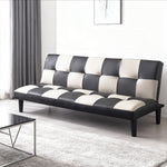 ソファー ソファ おすすめ ソファーベッド シングル 幅170cm 3人掛け パッチワーク ファブリック ソファーベット ソファー コンパクト 合皮 市松 おしゃれ かわいい ロータイプ おすすめ