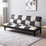 ソファー ソファ おすすめ ソファーベッド シングル 幅170cm 3人掛け パッチワーク ファブリック ソファーベット ソファー コンパクト 合皮 市松 おしゃれ かわいい ロータイプ おすすめ