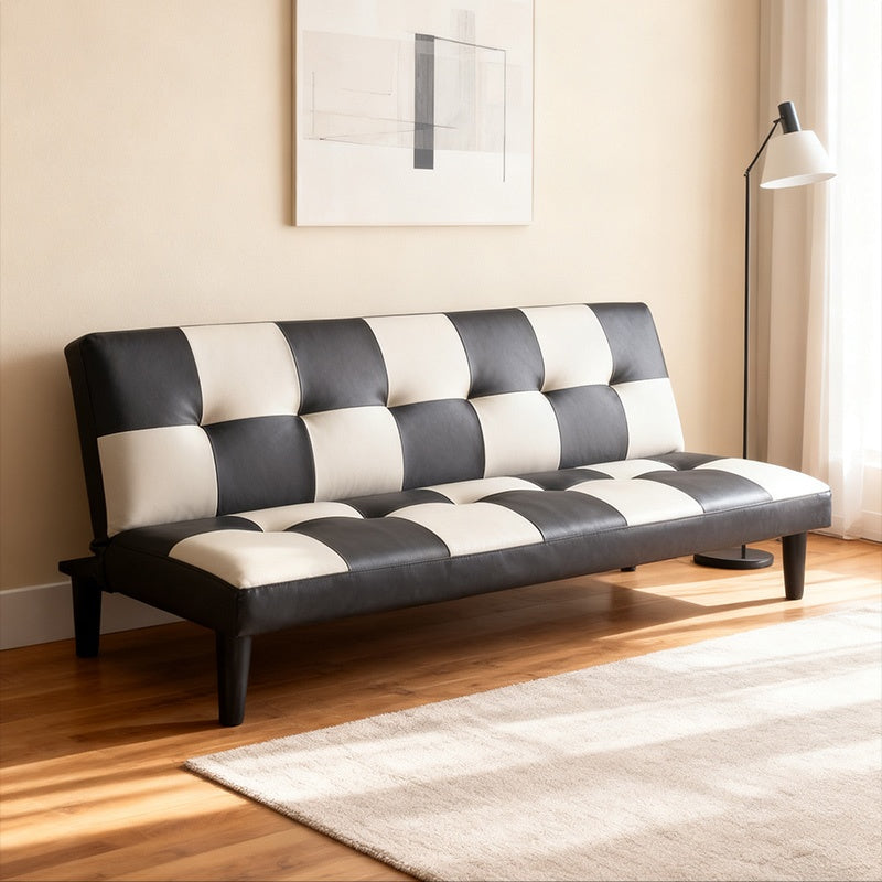 ソファー ソファ おすすめ ソファーベッド シングル 幅170cm 3人掛け パッチワーク ファブリック ソファーベット ソファー コンパクト 合皮 市松 おしゃれ かわいい ロータイプ おすすめ