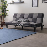 ソファー ソファ おすすめ ソファーベッド シングル 幅170cm 3人掛け パッチワーク ファブリック ソファーベット ソファー コンパクト 合皮 市松 おしゃれ かわいい ロータイプ おすすめ