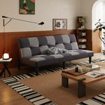 ソファー ソファ おすすめ ソファーベッド シングル 幅170cm 3人掛け パッチワーク ファブリック ソファーベット ソファー コンパクト 合皮 市松 おしゃれ かわいい ロータイプ おすすめ