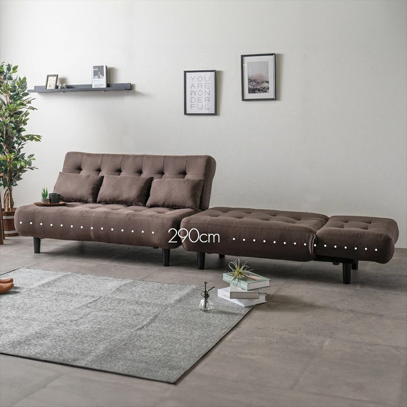 ソファー ソファ おすすめ カウチソファー ソファーベッド 3人掛け 3人用 おしゃれ クッション付き グレー ブラウン ファブリック 脚付き シェーズロング
