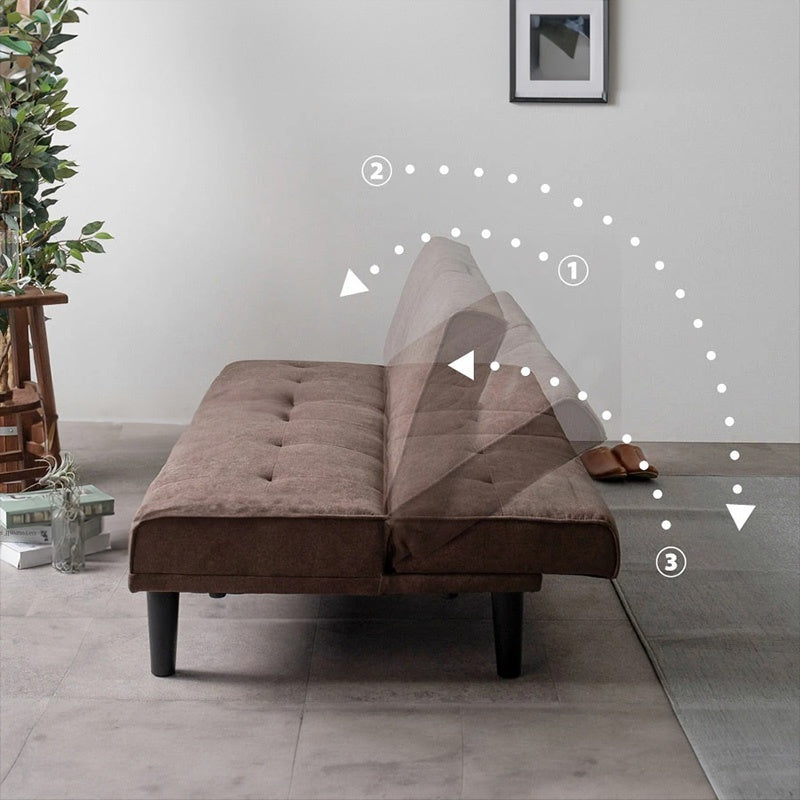 ソファー ソファ おすすめ ソファーベッド 幅170cm ファブリック 3人掛け テーブル付き コンパクト ファブリック ドリンクホルダー付き 脚付き グレー ブラウン