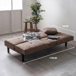 ソファー ソファ おすすめ ソファーベッド 幅170cm ファブリック 3人掛け テーブル付き コンパクト ファブリック ドリンクホルダー付き 脚付き グレー ブラウン