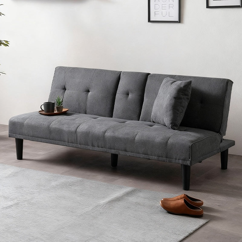 ソファー ソファ おすすめ ソファーベッド 幅170cm ファブリック 3人掛け テーブル付き コンパクト ファブリック ドリンクホルダー付き 脚付き グレー ブラウン