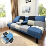 ソファー ソファ ソファーベッド 幅168cm 2人掛け ファブリック 脚付き リクライニング フロアソファ 北欧 可愛い リビング 新生活 1人暮らし コンパクト おしゃれ おすすめ マルチカラー ブルー