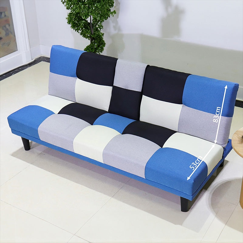 ソファー ソファ ソファーベッド 幅168cm 2人掛け ファブリック 脚付き リクライニング フロアソファ 北欧 可愛い リビング 新生活 1人暮らし コンパクト おしゃれ おすすめ マルチカラー ブルー