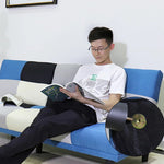 ソファー ソファ ソファーベッド 幅168cm 2人掛け ファブリック 脚付き リクライニング フロアソファ 北欧 可愛い リビング 新生活 1人暮らし コンパクト おしゃれ おすすめ マルチカラー ブルー